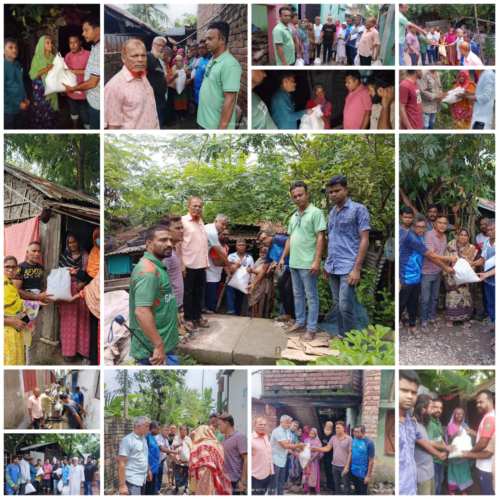 যশোরে পানিবন্দী মানুষের বাড়ীতে বিএনপির ভারপ্রাপ্ত চেয়ারম্যান খাদ্য সামগ্রী বিতরন,